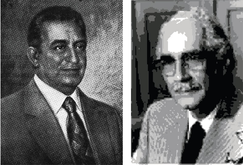 Figura 14 y 15. Drs. Joel Valencia Parparcén y Ricardo Baquero González.