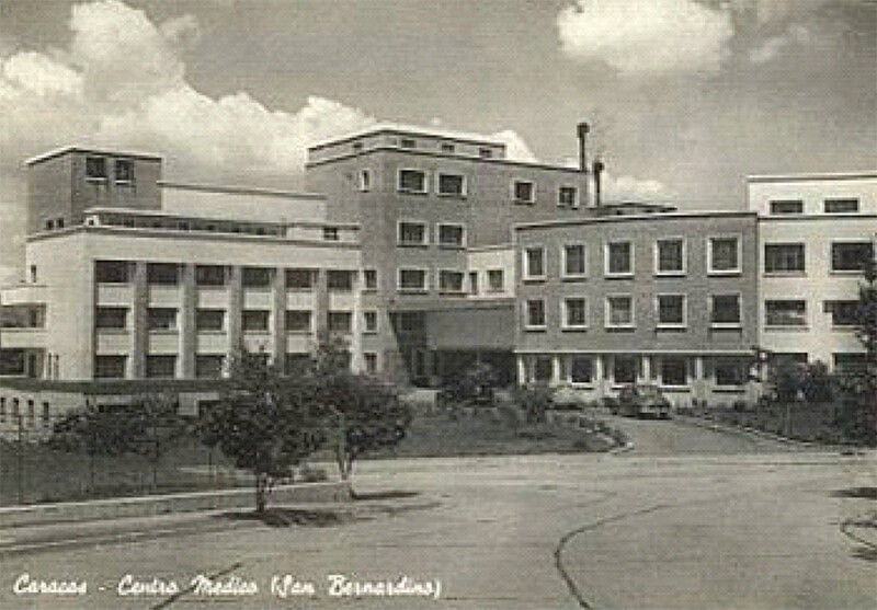 Figura 19. Centro Médico de Caracas, en San Bernardino, en la fecha de su inauguración, 1956.