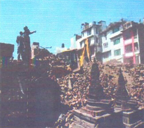 Figura 11. Daños de estructuras por el terremoto.